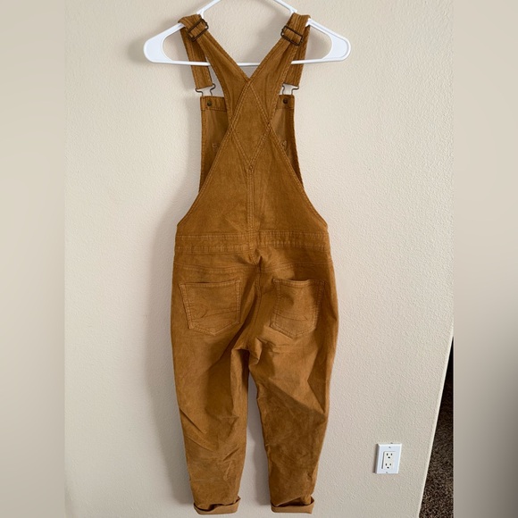 American Eagle Rust Corduroy Overalls size XS - Picture 3 of 3
